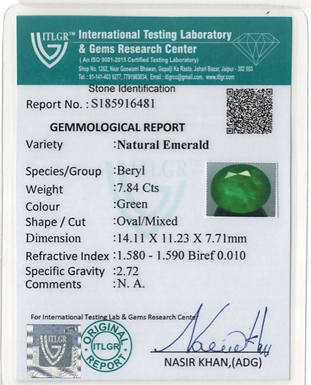 Emerald - 7.84 Carat
