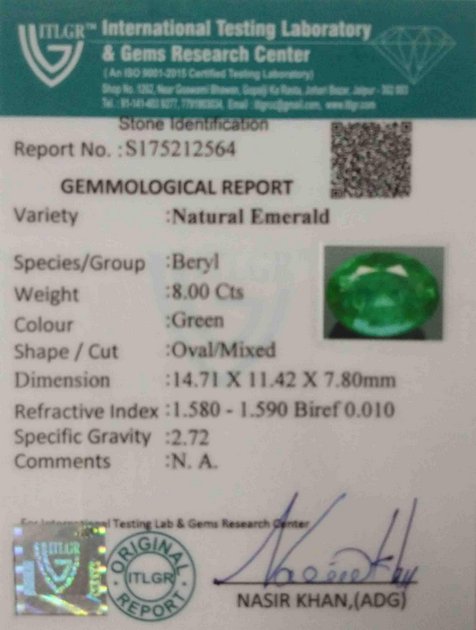 Emerald - 8.00 Carat