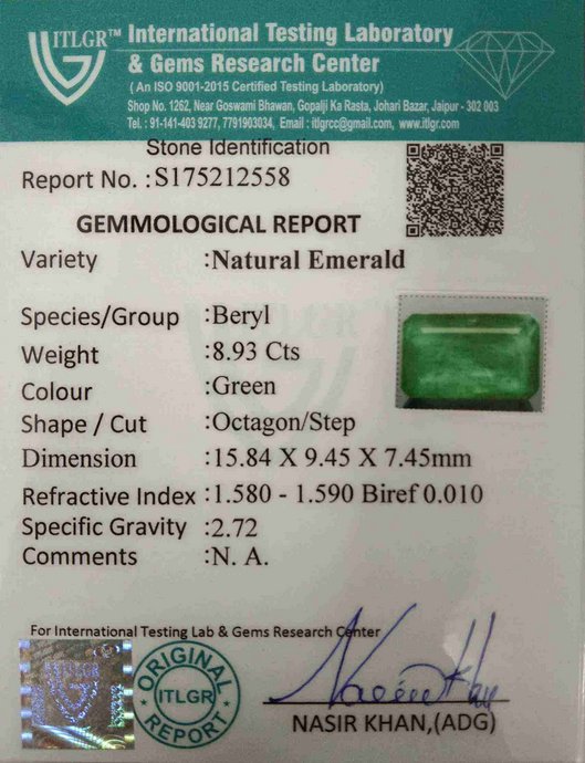 Emerald - 8.93 Carat