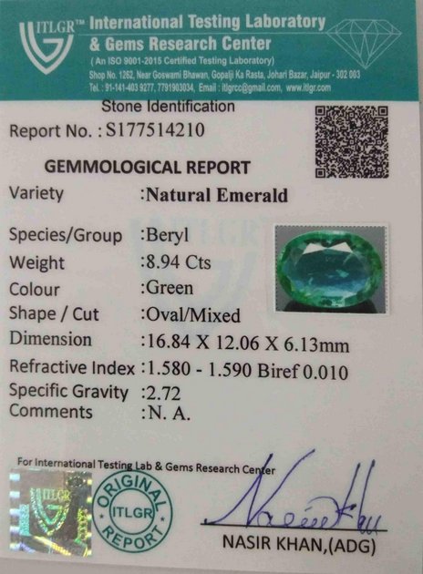 Emerald - 8.94 Carat
