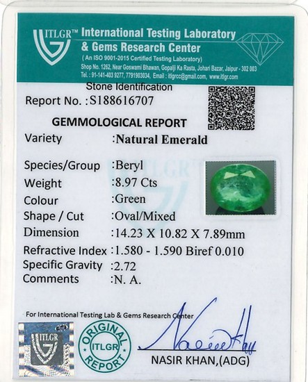 Emerald - 8.97 Carat