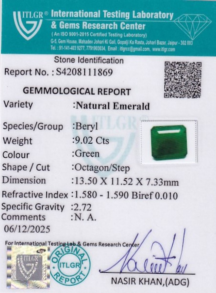 Emerald - 9.02 Carat
