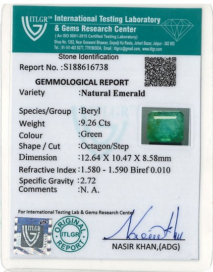 Emerald - 9.26 Carat