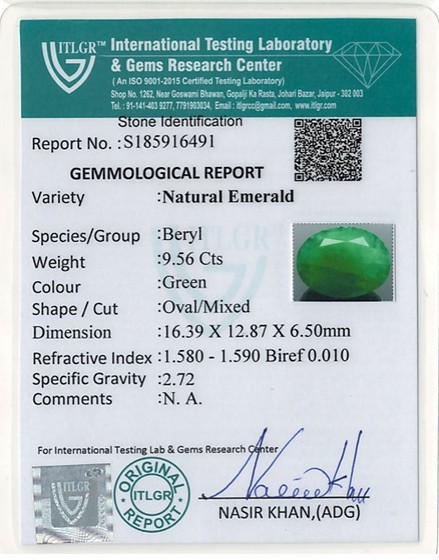 Emerald - 9.56 Carat