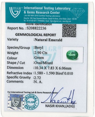 Emerald Colombia - 2.9 Carat