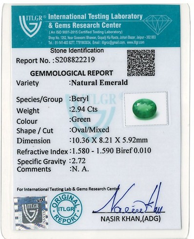 Emerald Colombia - 2.94 Carat
