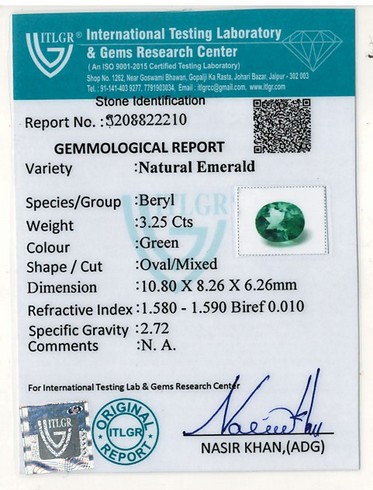 Emerald Colombia - 3.25 Carat
