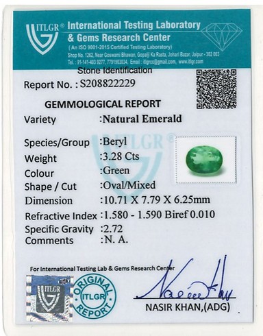 Emerald Colombia - 3.28 Carat