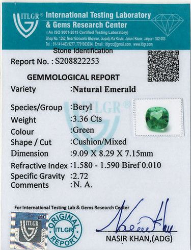 Emerald Colombia - 3.36 Carat