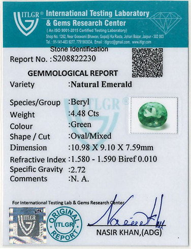 Emerald Colombia - 4.48 Carat