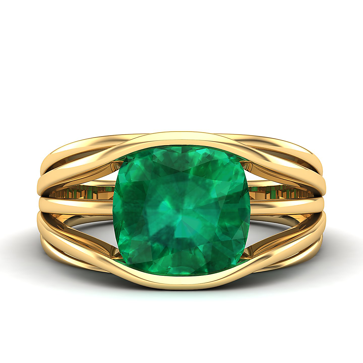 Emerald Gold Rings