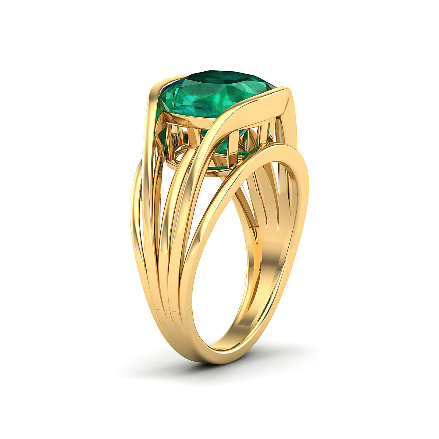 Emerald Gold Rings