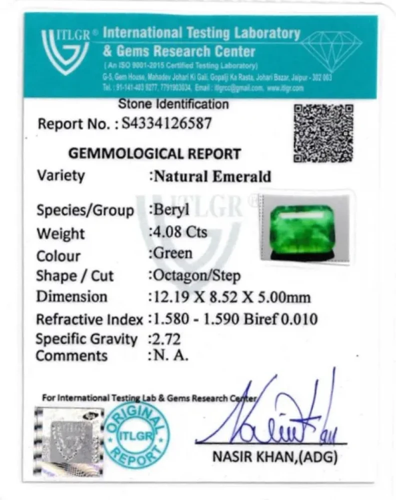 Emerald (Panna) - 4.08 Carat