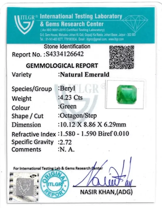 Emerald (Panna) - 4.23 Carat