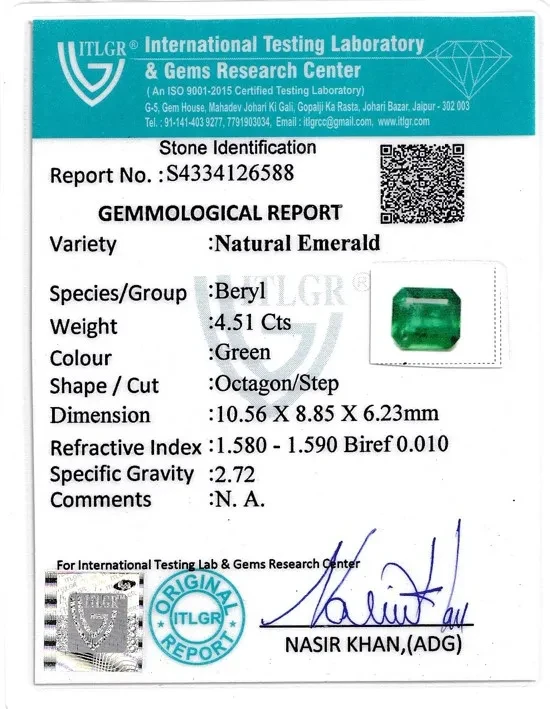 Emerald (Panna) - 4.51 Carat