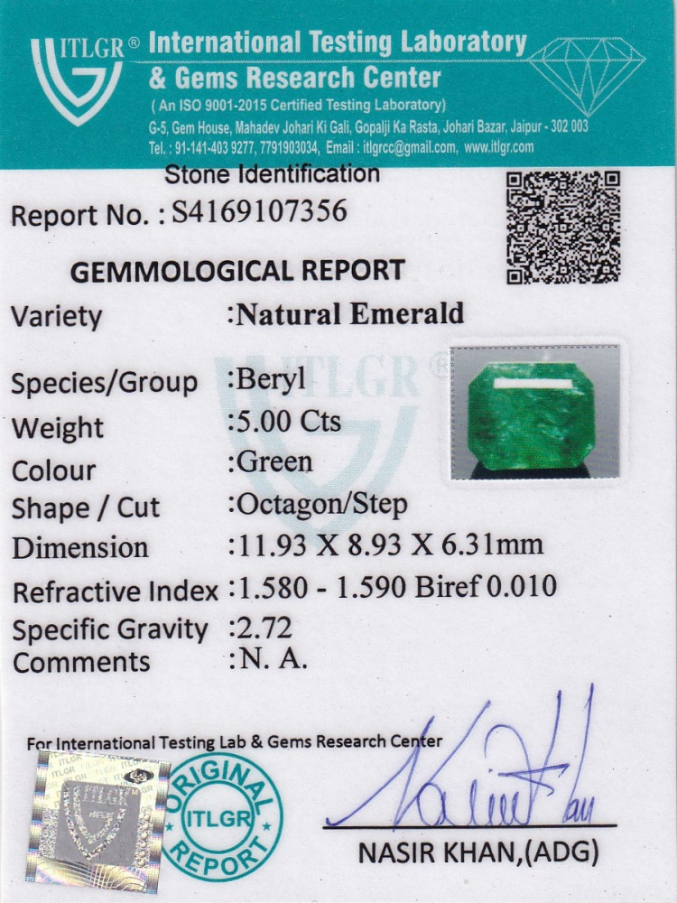 Emerald (Panna) - 5 Carat