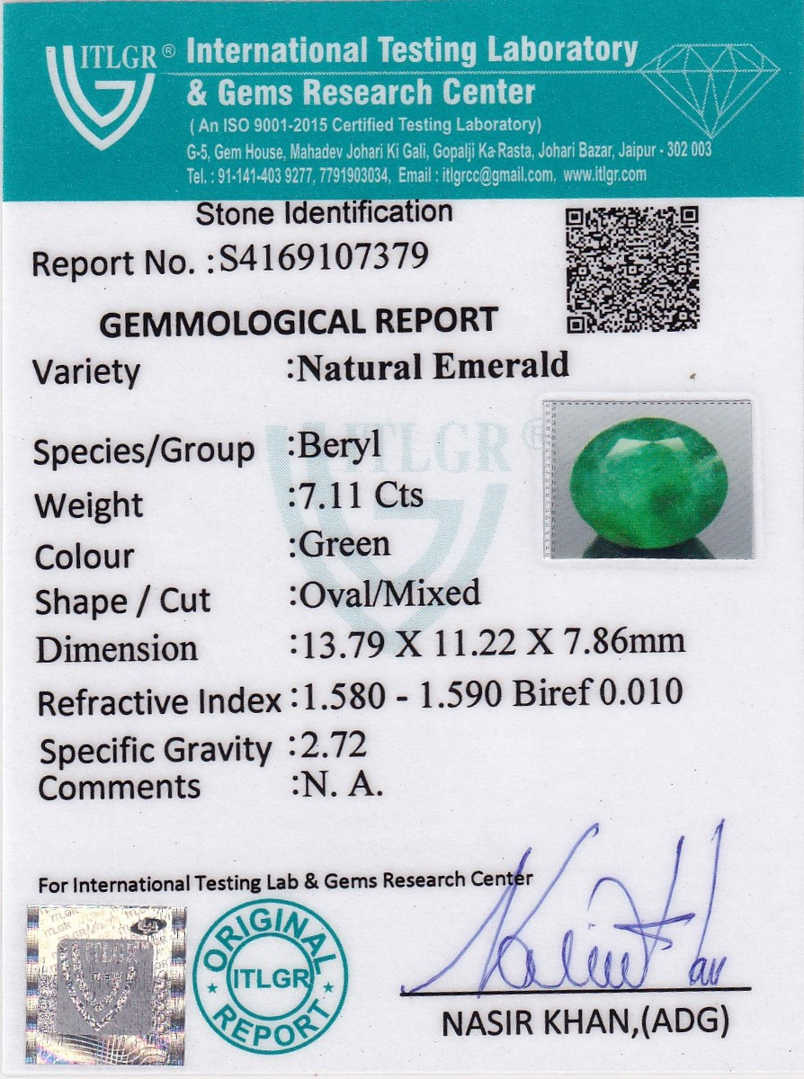 Emerald (Panna) - 7.11 Carat