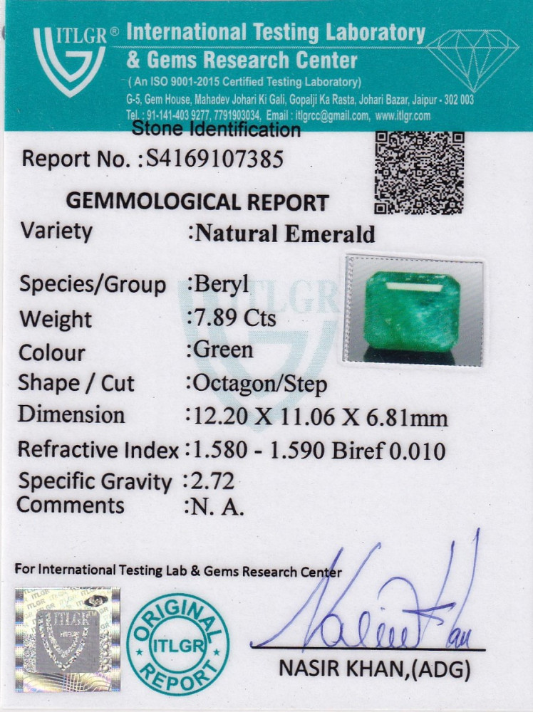 Emerald (Panna) - 7.89 Carat