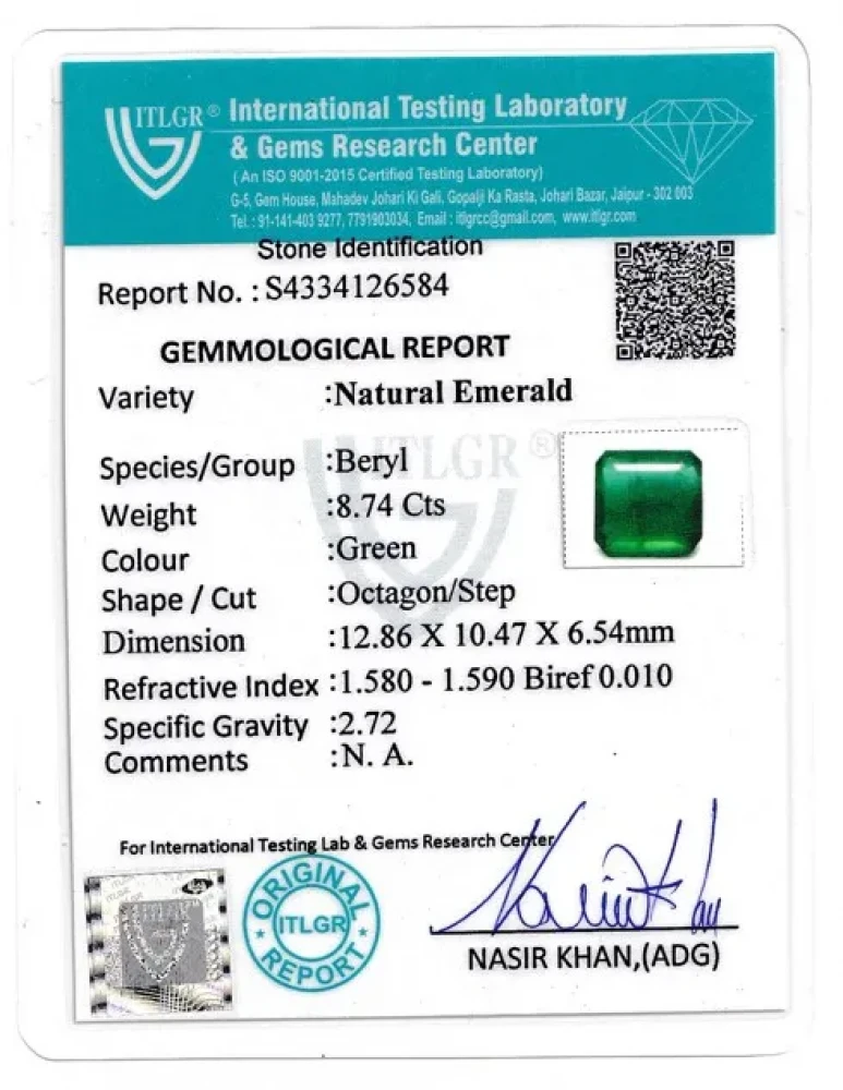 Emerald (Panna) - 8.74 Carat
