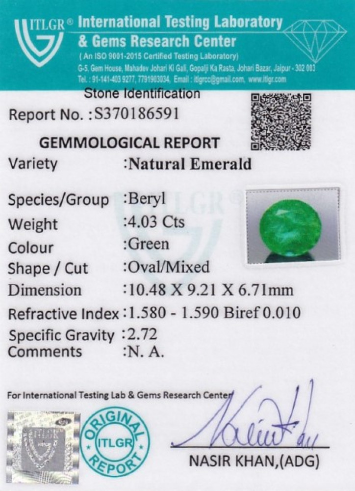 Emerald Ethiopia - 4.03 Carat