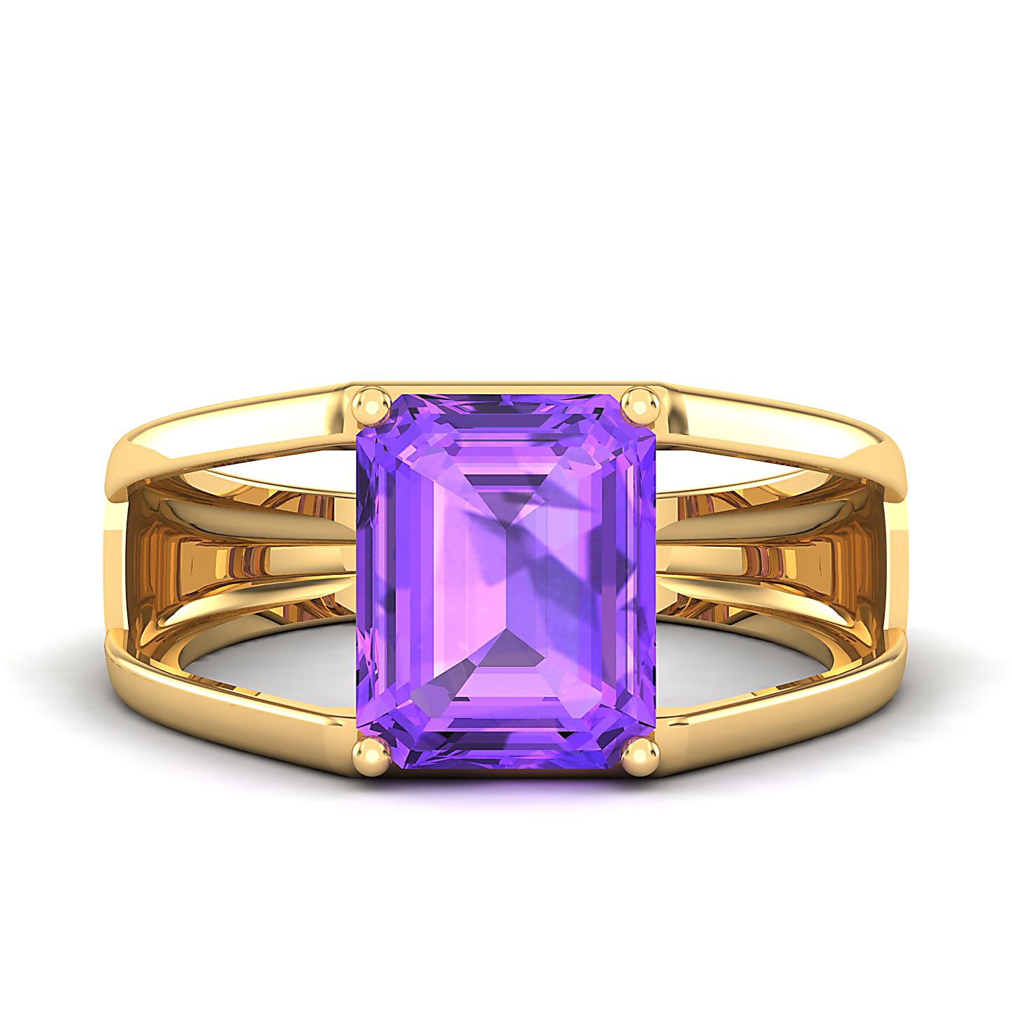 Eternal Amethyst Gold Rings