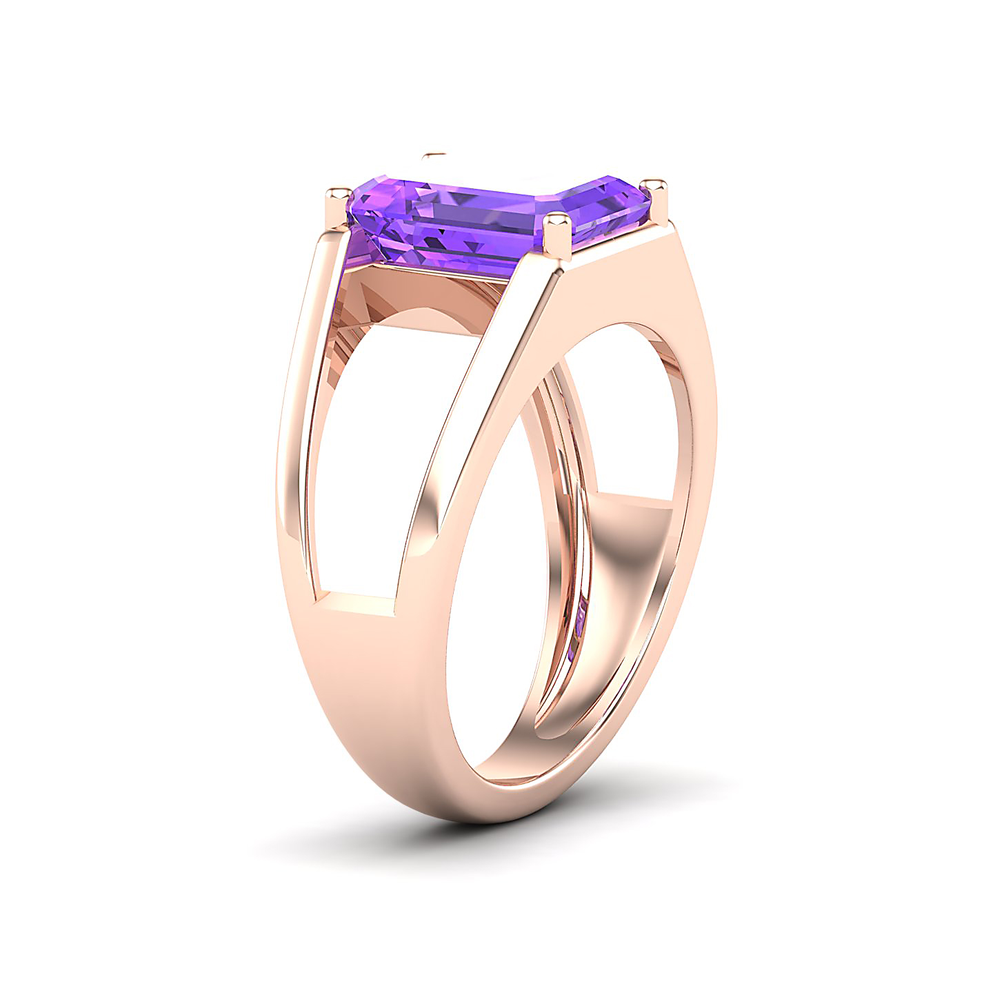 Eternal Amethyst Gold Rings