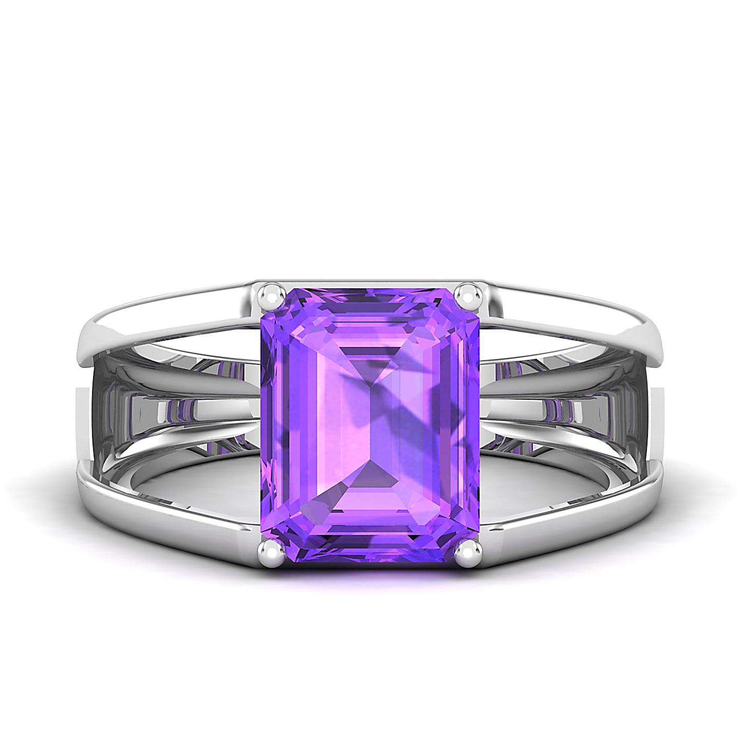 Eternal Amethyst Gold Rings