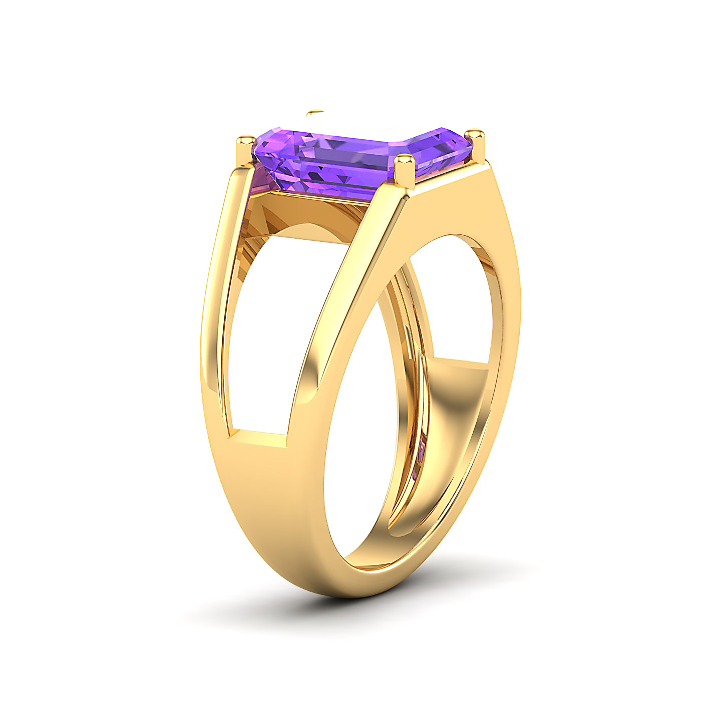 Eternal Amethyst Gold Rings