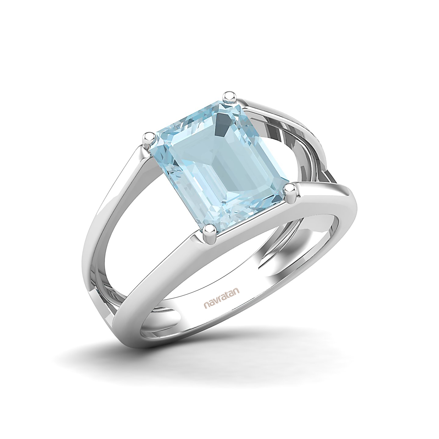 Eternal Aquamarine Gold Rings