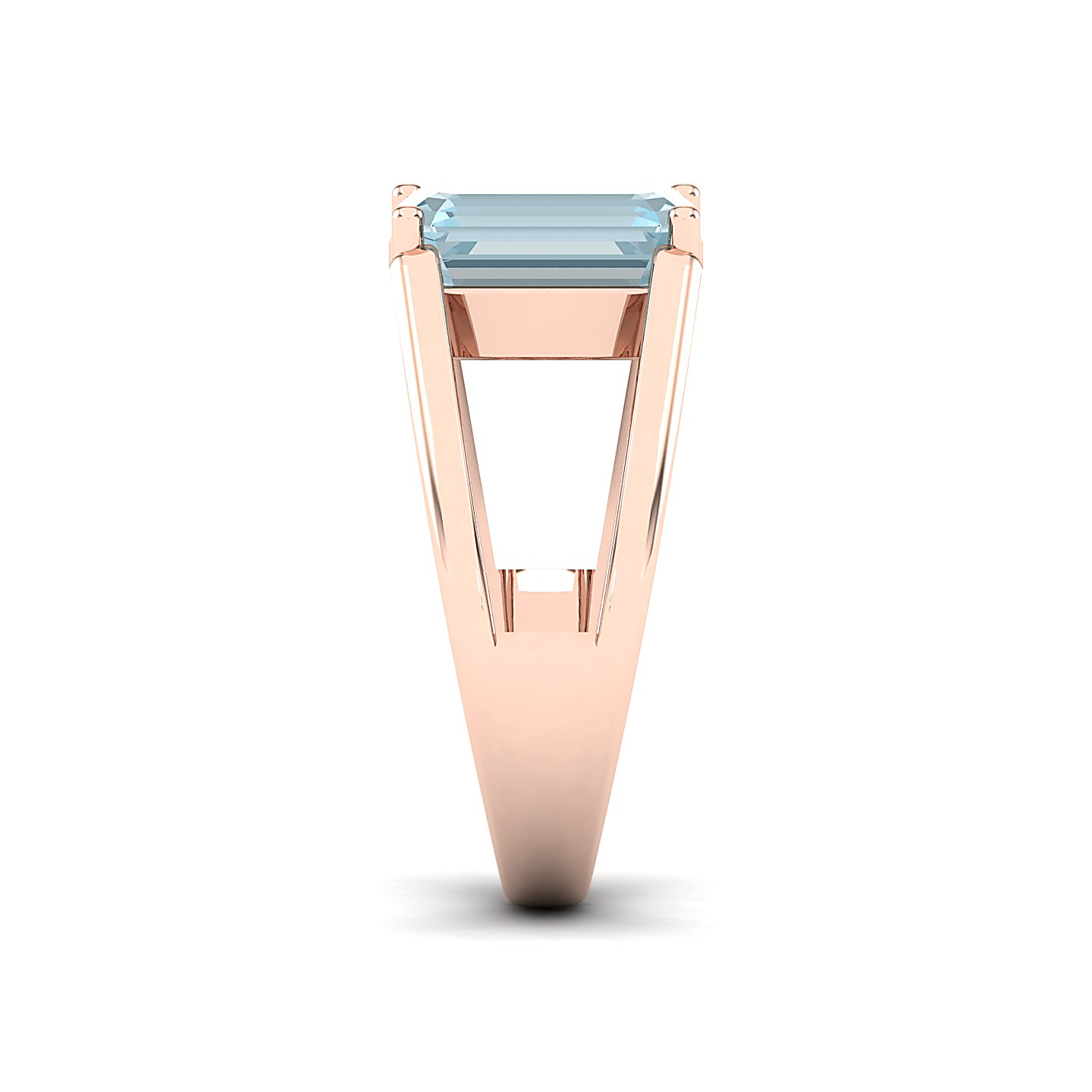 Eternal Aquamarine Gold Rings