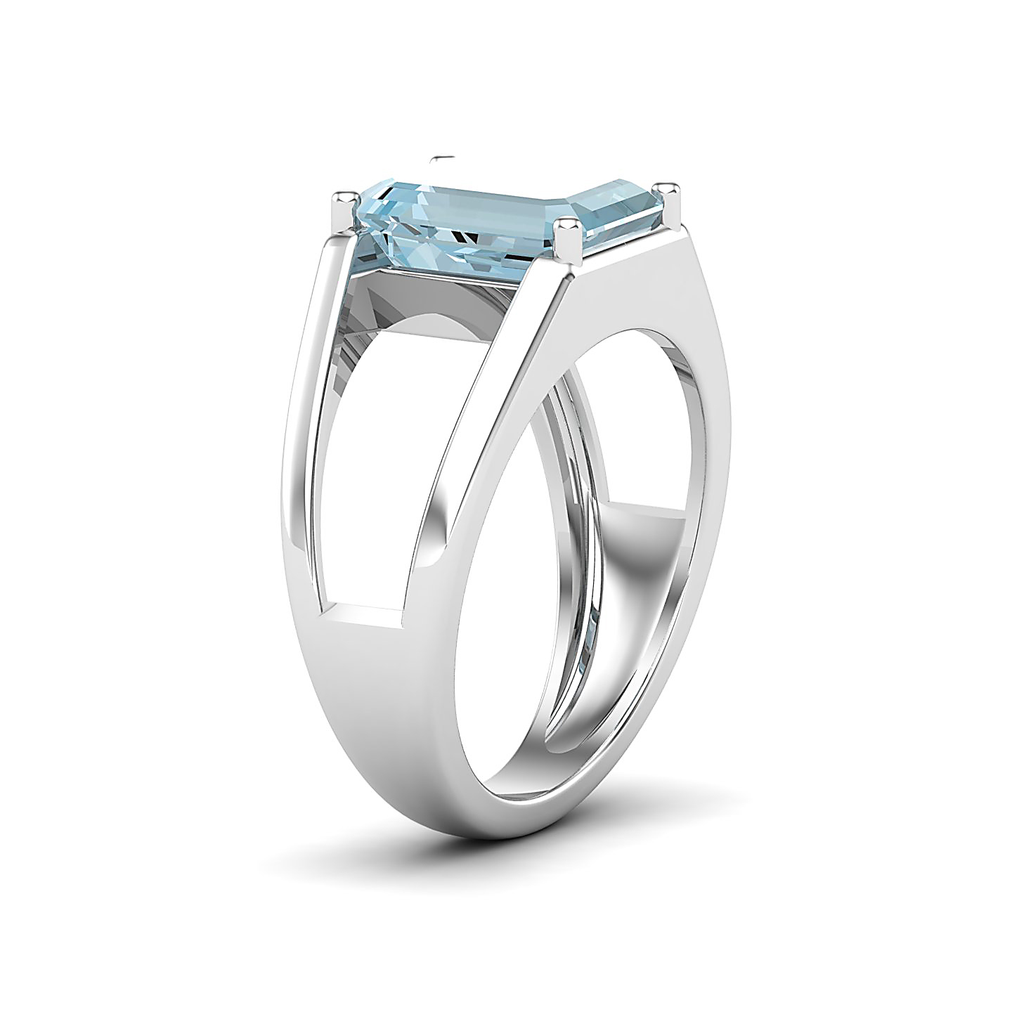 Eternal Aquamarine Gold Rings