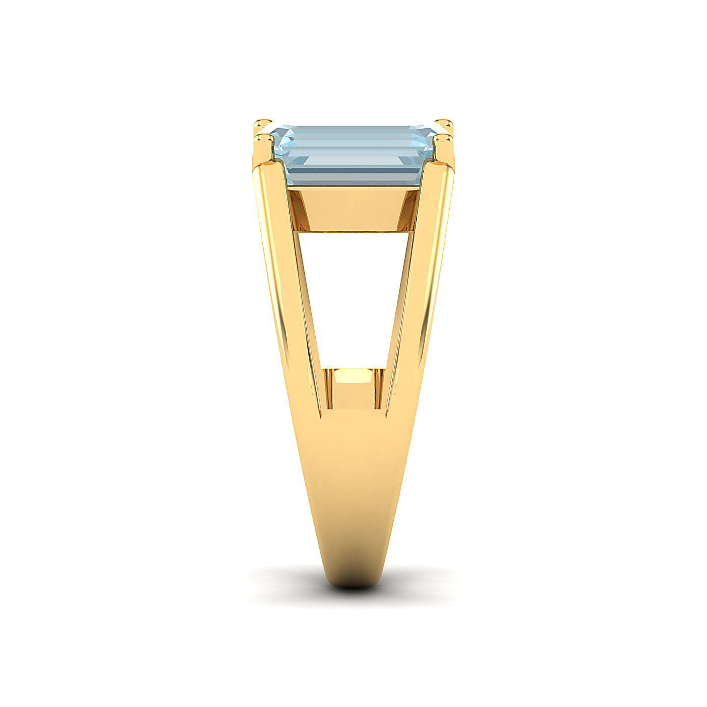 Eternal Aquamarine Gold Rings