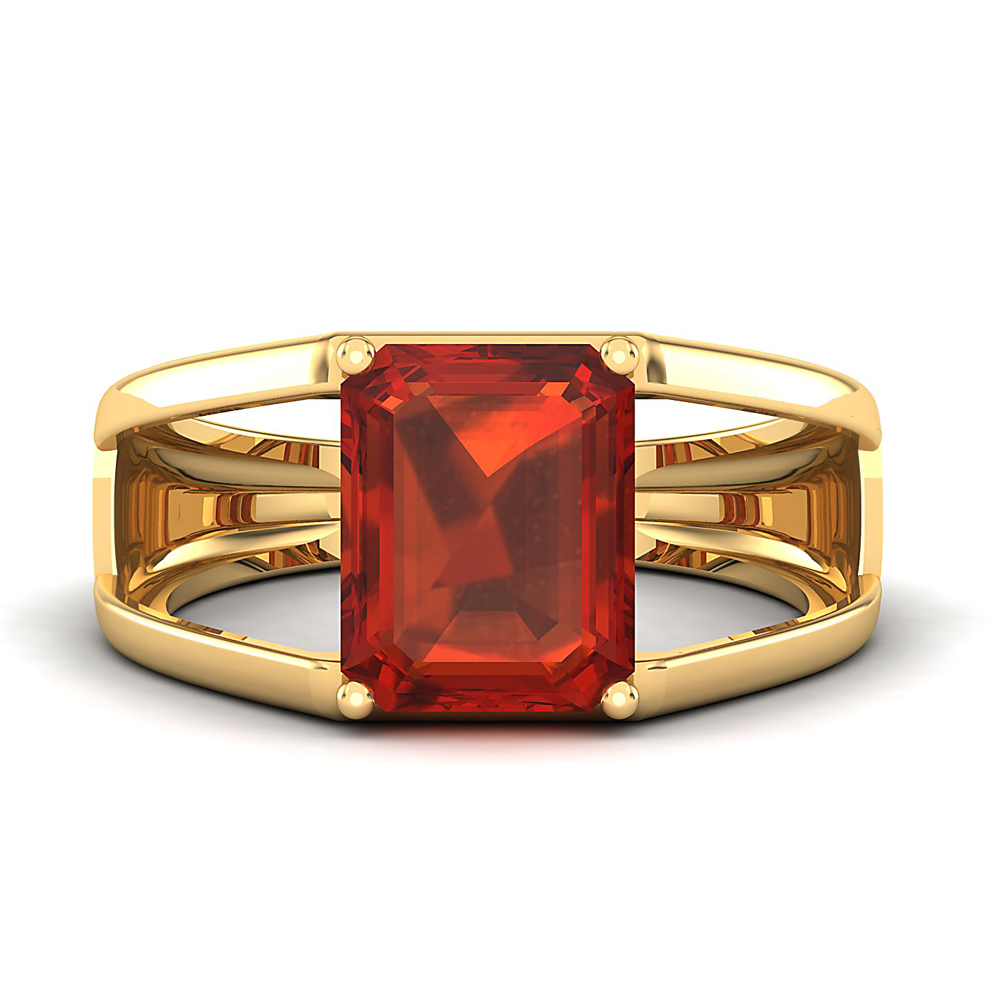 Eternal Hessonite Gold Rings