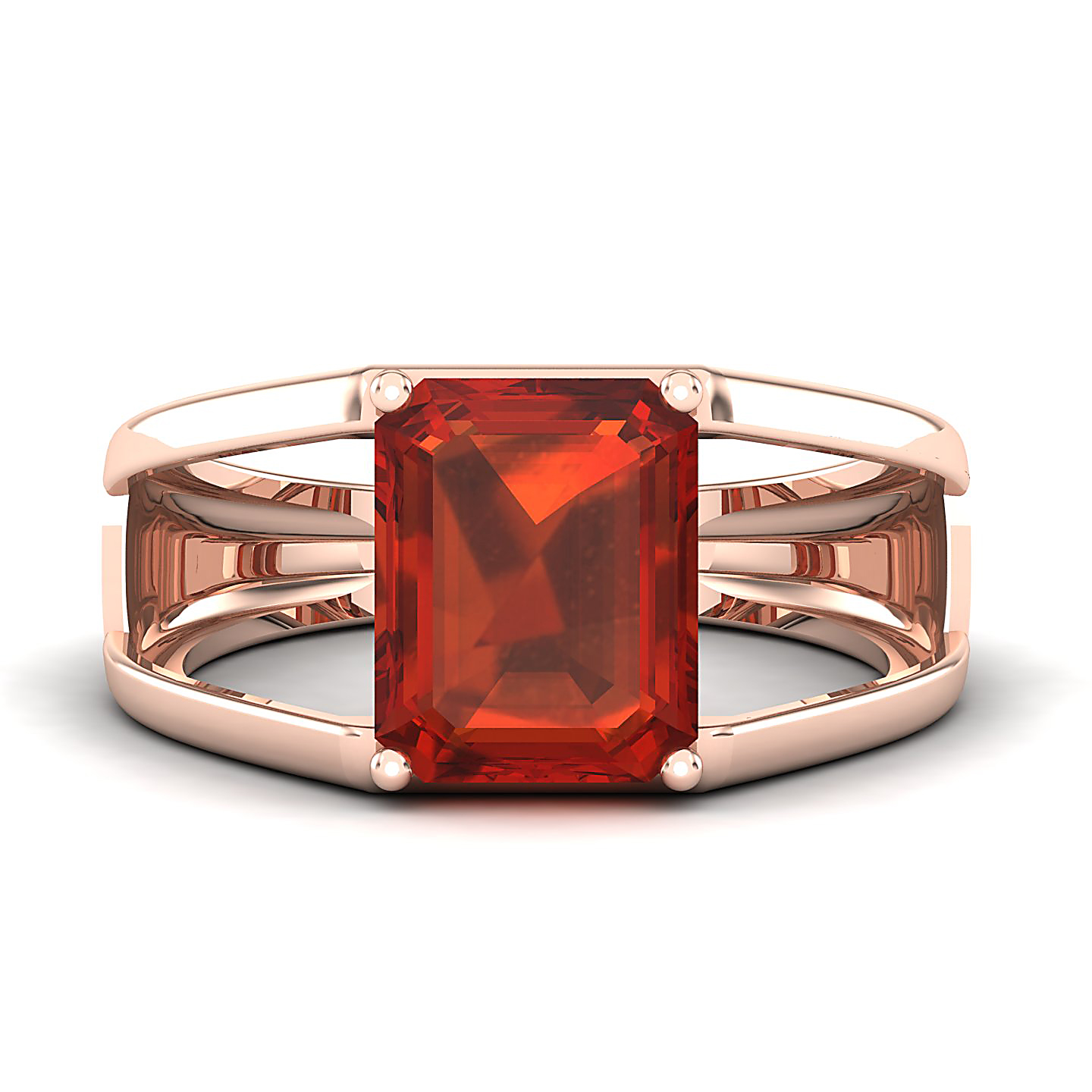 Eternal Hessonite Gold Rings