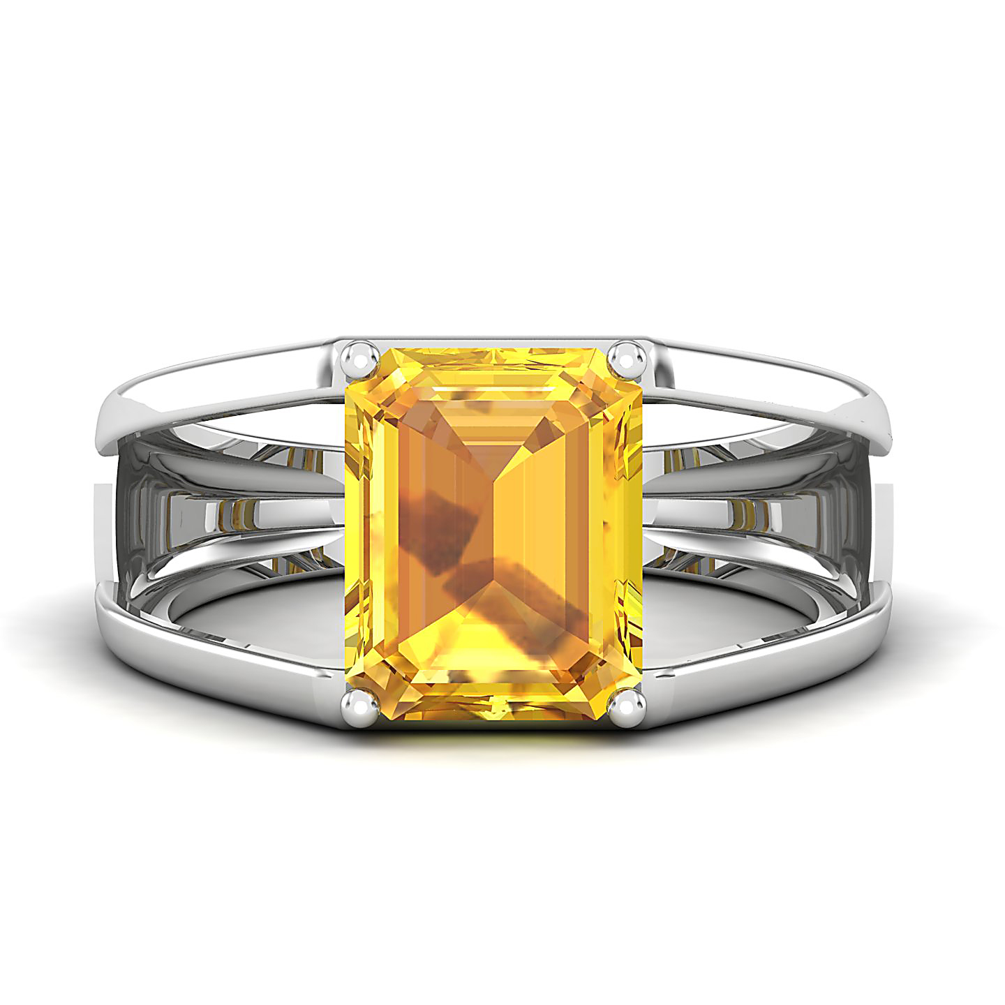 Eternal Yellow Sapphire Gold Rings