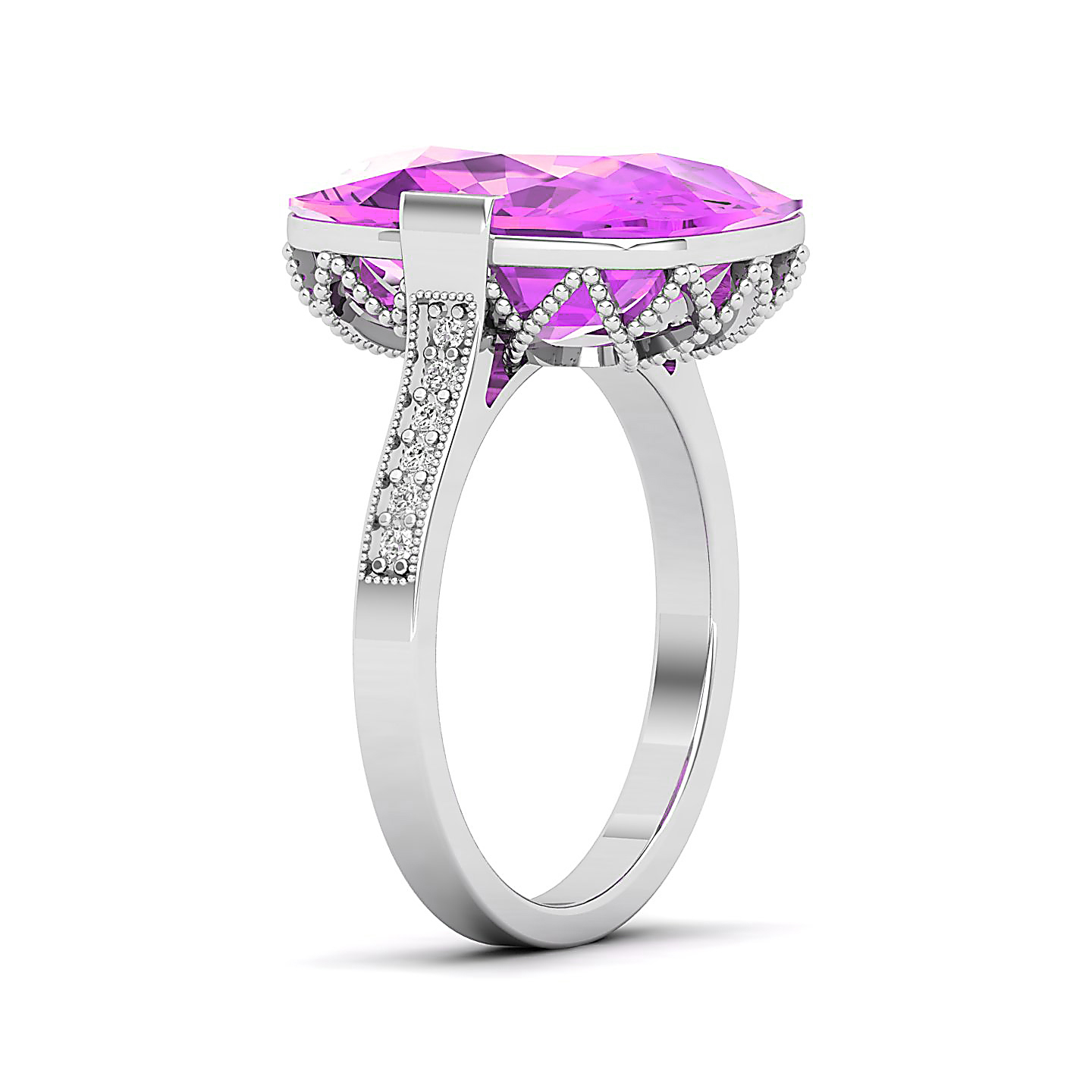 Ethereal Beauty Pink Sapphire Ring