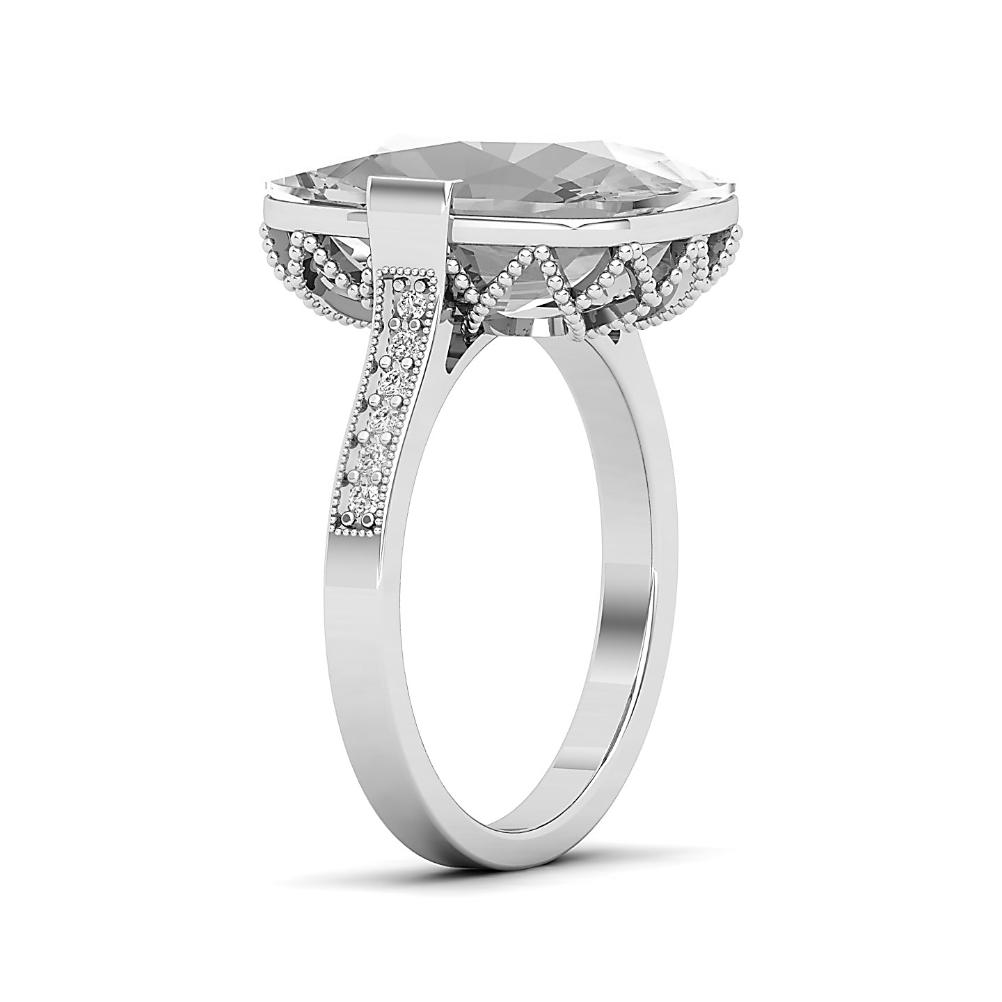 Ethereal Beauty White Sapphire Ring
