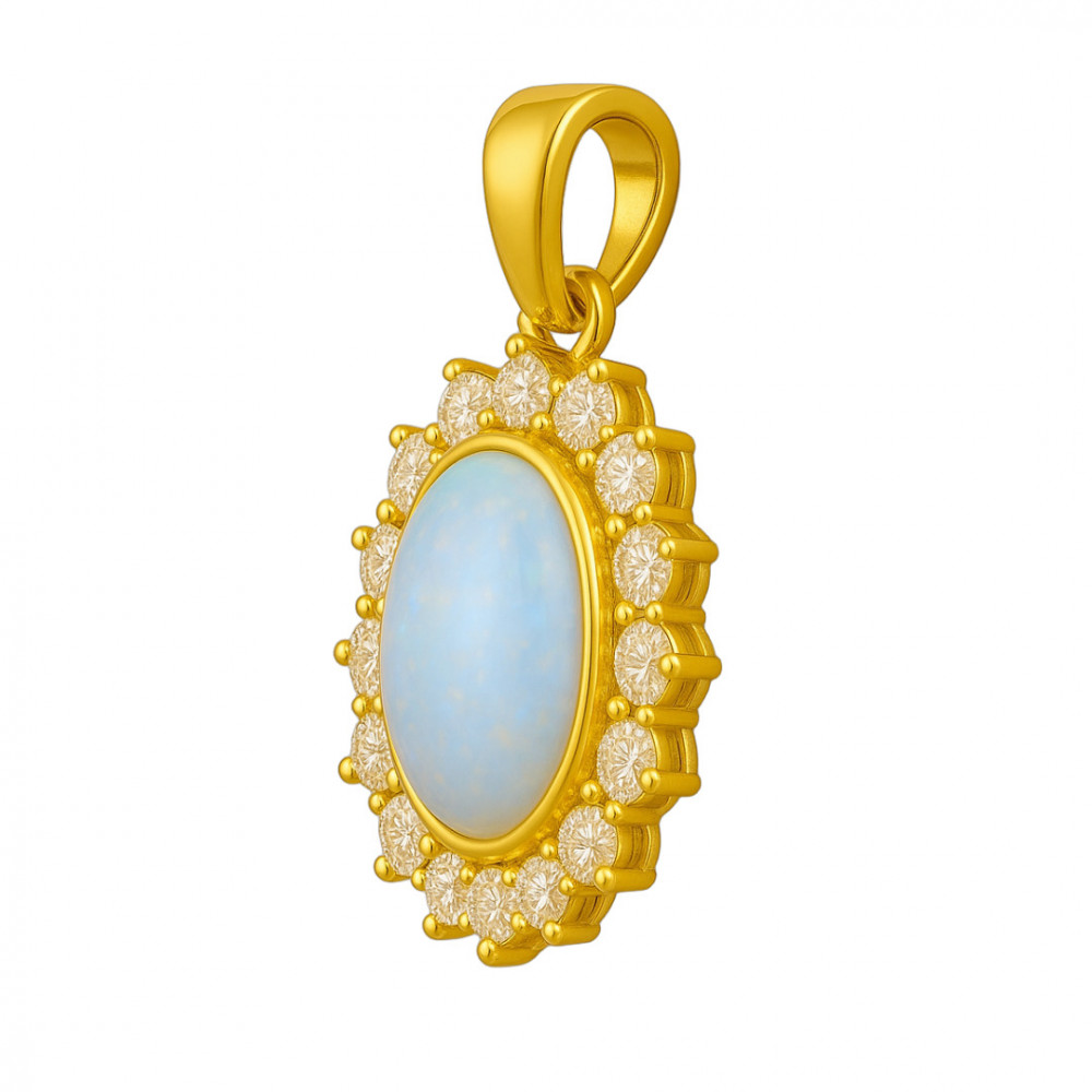 Ethereal Bloom Opal Pendant