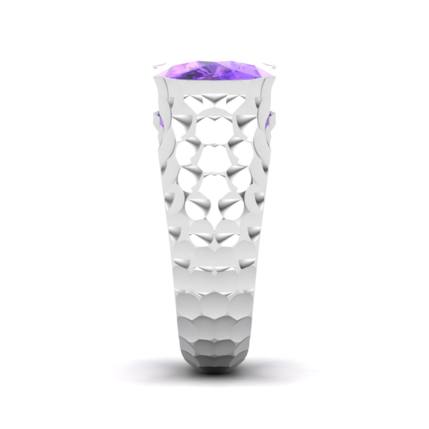 Floating Clouds Amethyst Ring