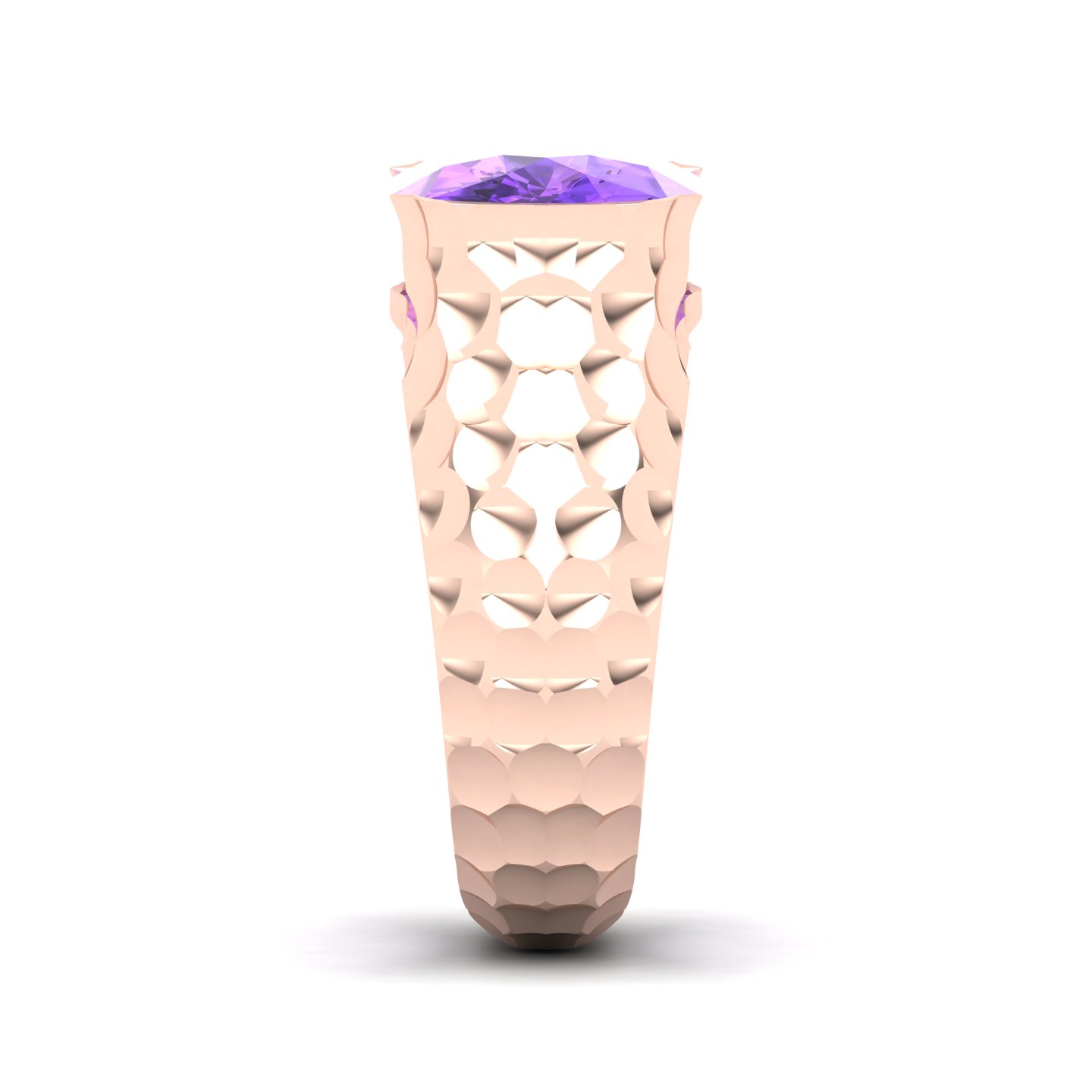 Floating Clouds Amethyst Ring