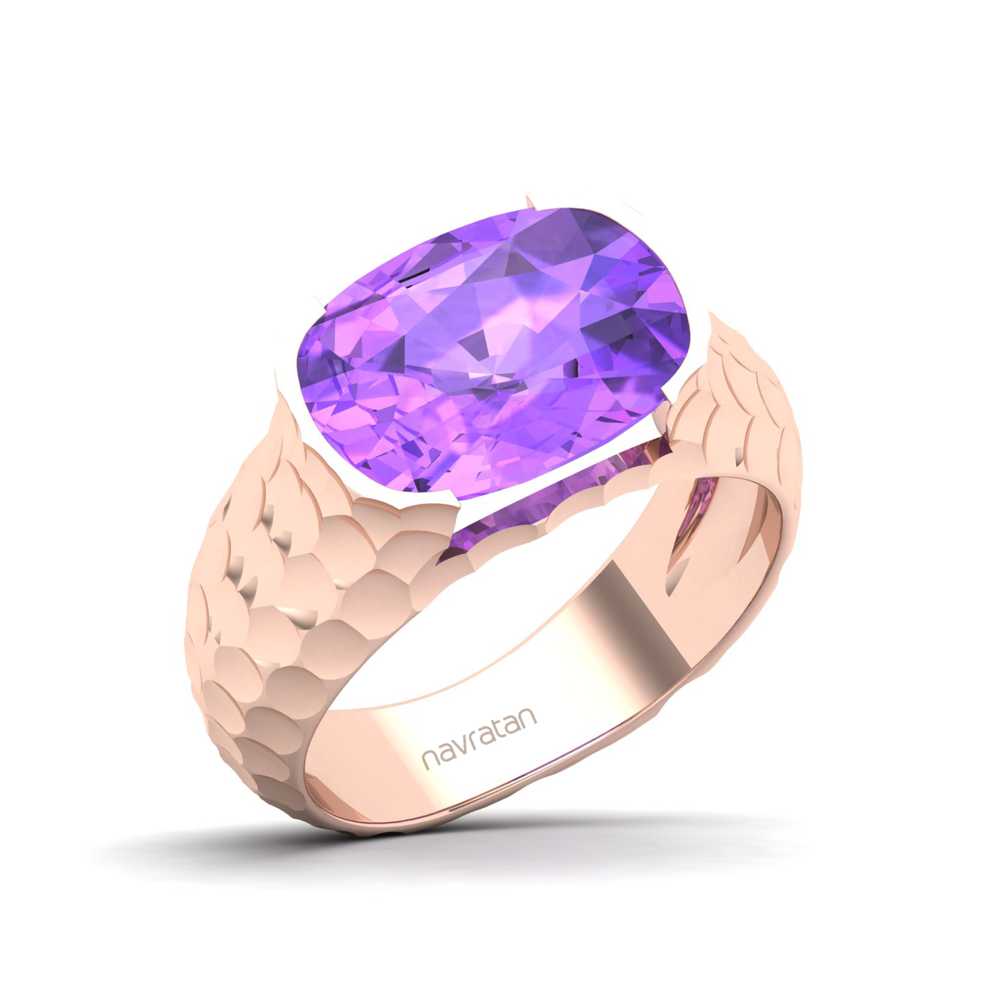 Floating Clouds Amethyst Ring