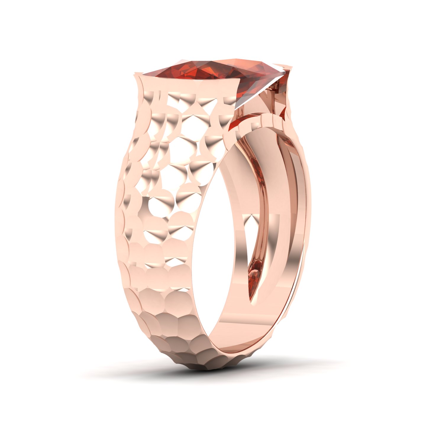 Floating Clouds Hessonite Ring