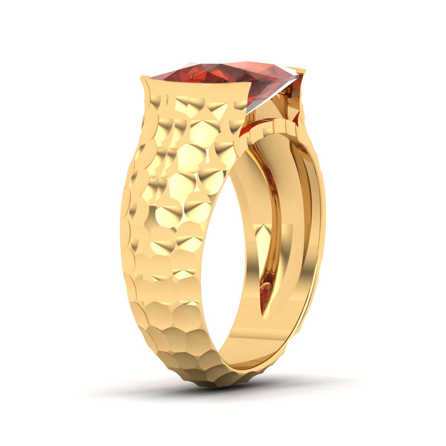 Floating Clouds Hessonite Ring