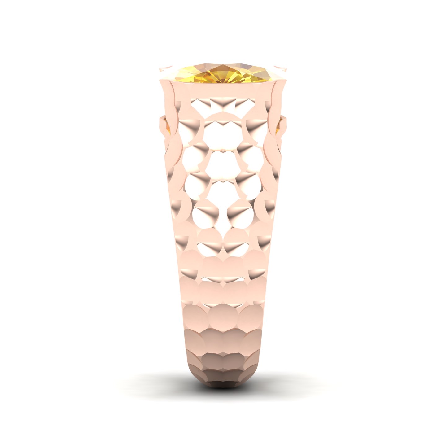 Floating Clouds Yellow Sapphire Ring