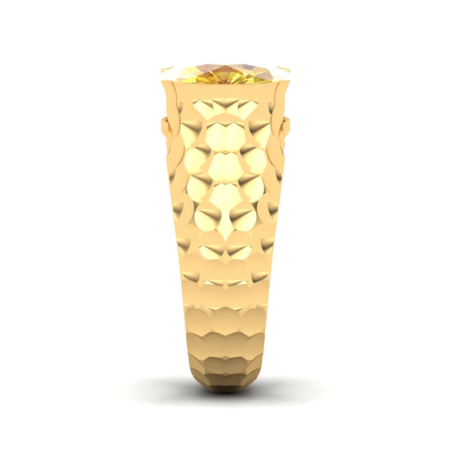 Floating Clouds Yellow Sapphire Ring