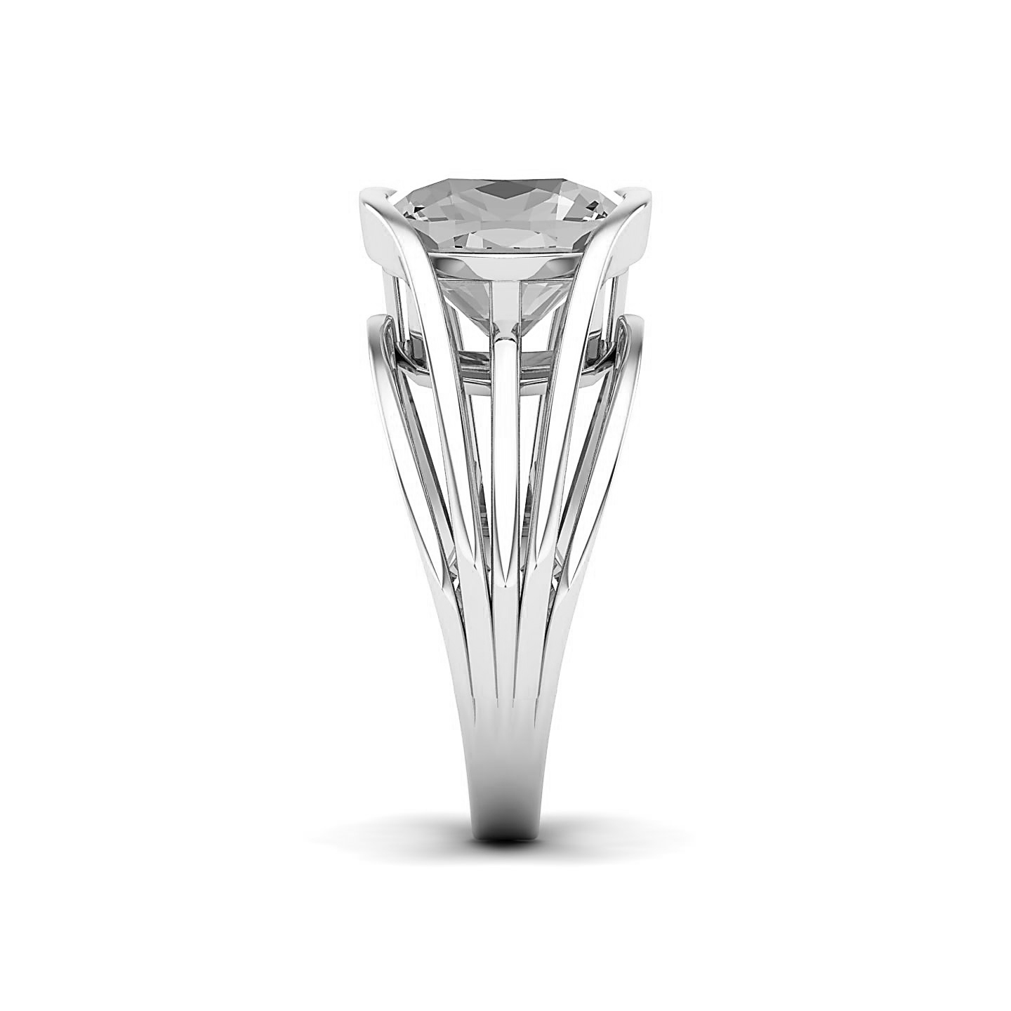 Gloriuos Multistrand White Sapphire Ring