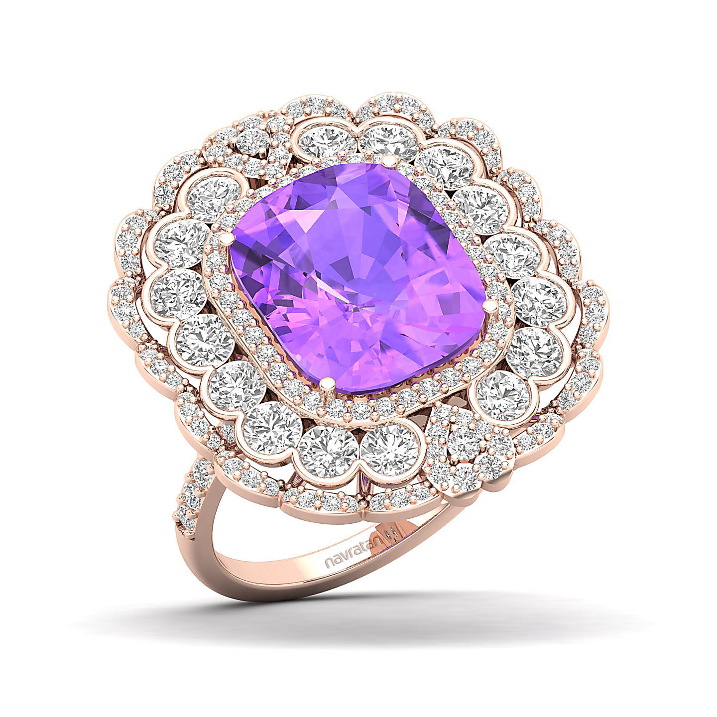 Heritage Legacy Cluster Amethyst Ring
