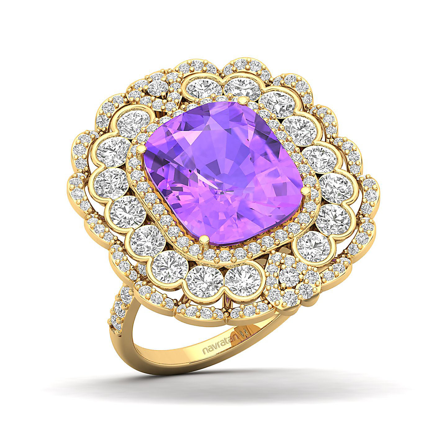 Heritage Legacy Cluster Amethyst Ring