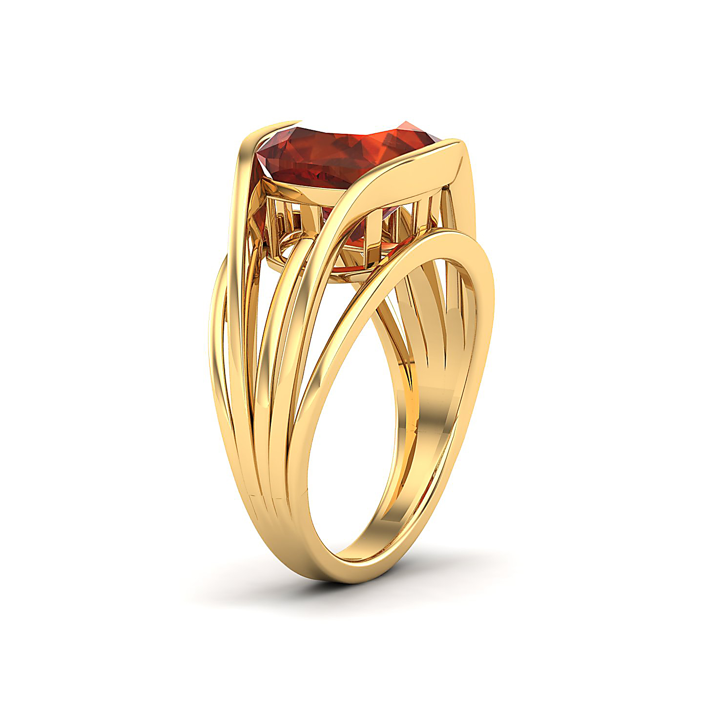 Hessonite Gold Rings
