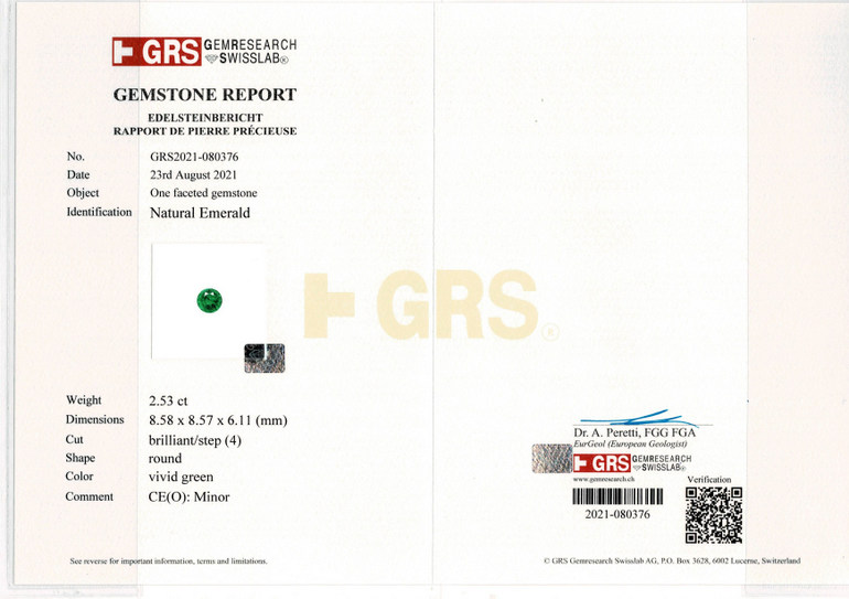 Minor Oil Emerald - 2.53 Carat